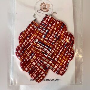 NWT Multi Color Earrings (oranges & teal)